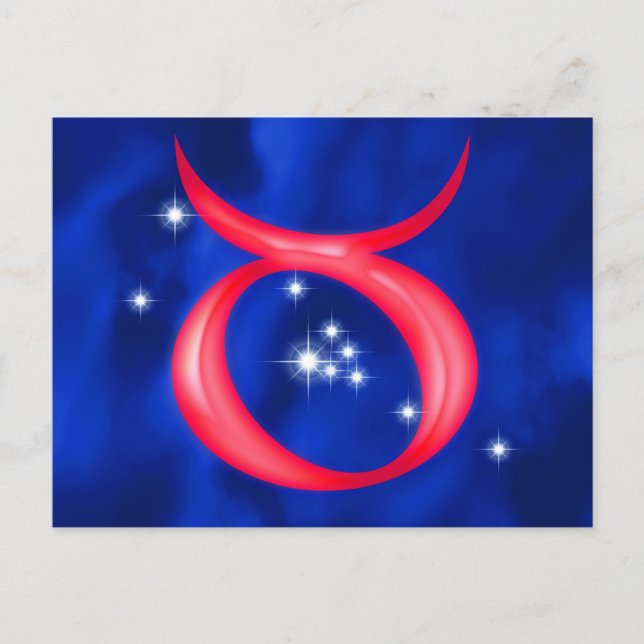 Zodiac sign Taurus Postcard (Front)