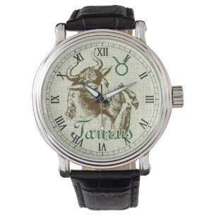 Zodiac Sign Taurus Symbol Watch