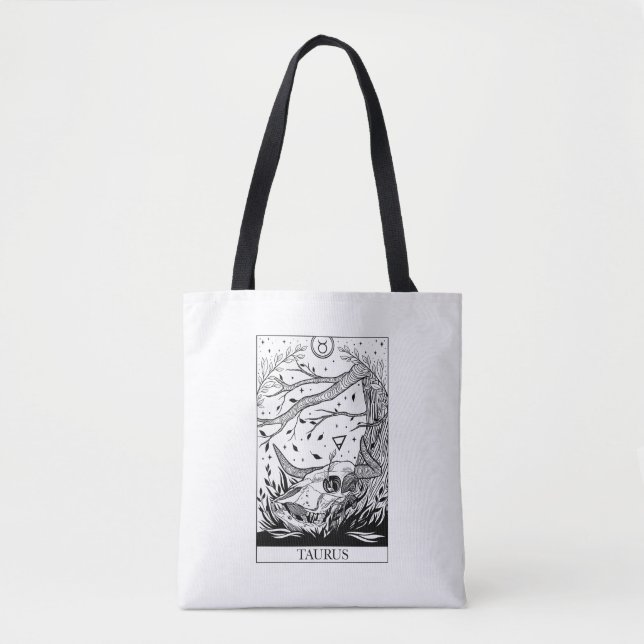 Zodiac sign Taurus Tarot card Tote Bag (Front)