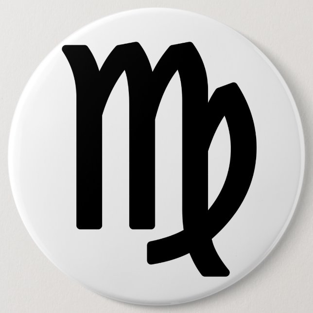 Zodiac sign Virgo 6 Cm Round Badge (Front)