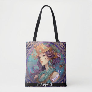 Zodiac Sign Virgo Girl  Tote Bag