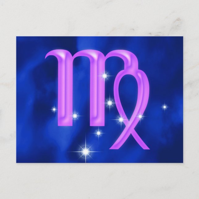 Zodiac sign Virgo Postcard (Front)