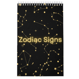 Zodiac Signs Astrological Collection Wall Calendar