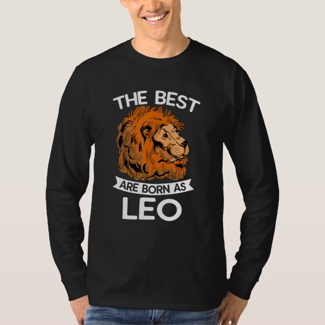 Zodiac Signs Astrology Horoscope  Astrologer Leo J T-Shirt (Front)