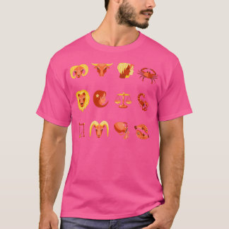 Zodiac Signs Girlfriend Zodiac Horoscope Astrology T-Shirt