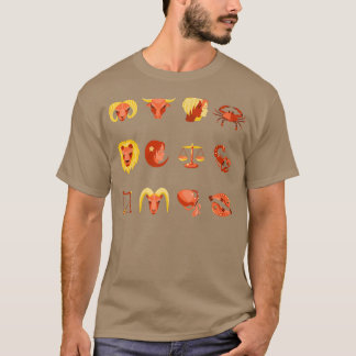 Zodiac Signs Halloween Zodiac Horoscope Astrology T-Shirt