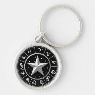 Zodiac signs key ring