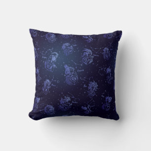 Zodiac Signs Pattern Cushion