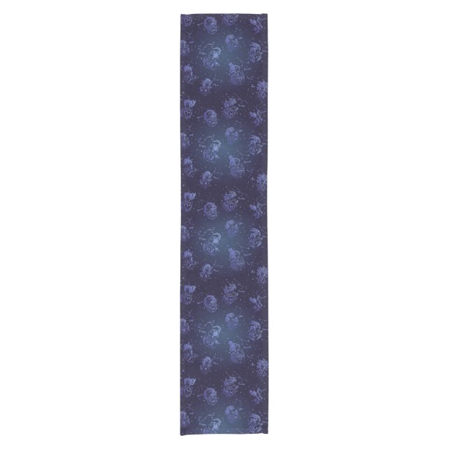 Zodiac Signs Pattern Short Table Runner (Front)