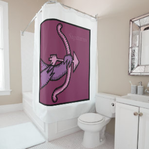 Zodiac Signs Sagittarius shower curtain