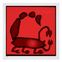 Zodiac Signs Scorpio Birthday Perfect Poster 20x20