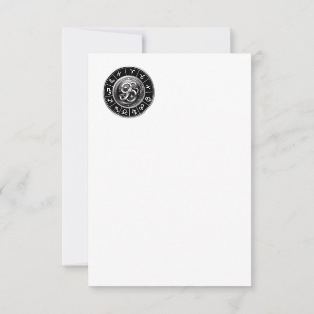 Zodiac signs thank you card (Front)