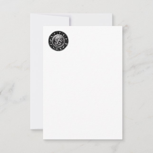 Zodiac signs thank you card (Front)