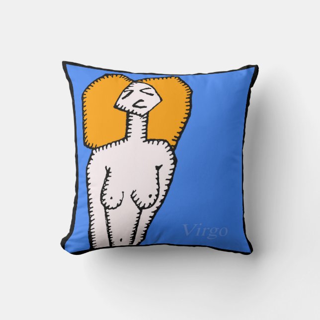 Zodiac Signs Virgo Birthday Pillow (Front)
