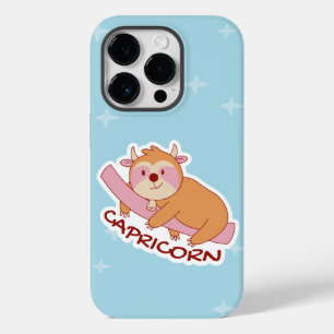 ZODIAC SIGNS WITH SLOTHS AND COFFEE CAPRICORN Case-Mate iPhone 14 PRO CASE