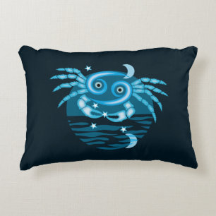 Zodiac Star Sign - Cancer Symbo Decorative Cushion