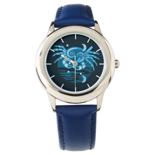 Zodiac Star Sign - Cancer Symbol Watch (Front)