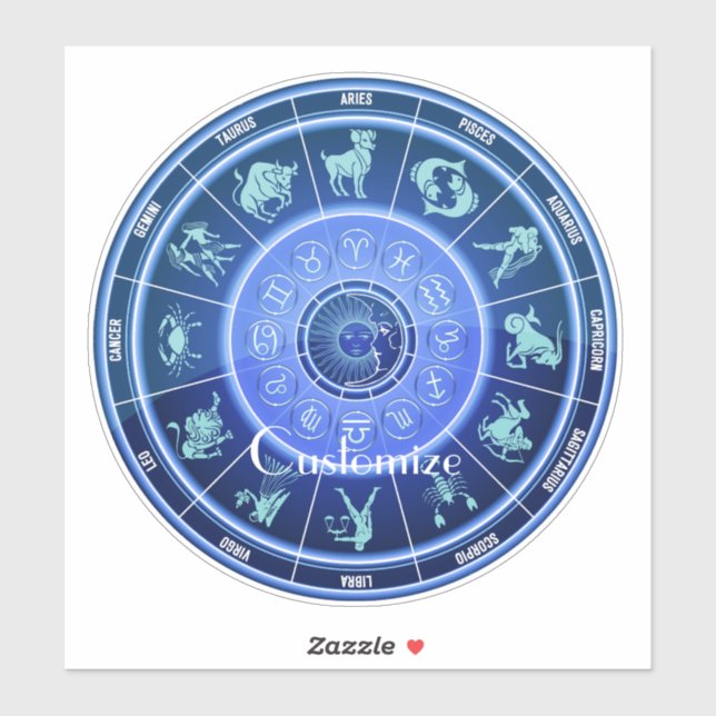 Zodiac Sun Sign Astrology Calendar  (Sheet)