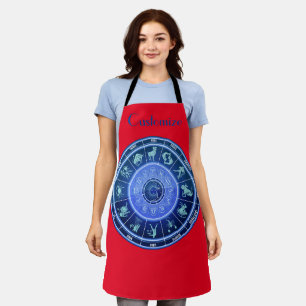 Zodiac Sun Sign Astrology Calendar Thunder_Cove Apron