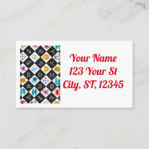 Zodiac Sun Sign Astrology Calendar Thunder_Cove Business Card