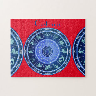 Zodiac Sun Sign Astrology Calendar Thunder_Cove Jigsaw Puzzle