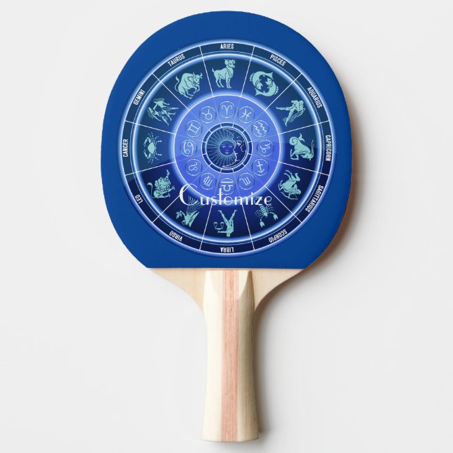 Zodiac Sun Sign Astrology Calendar Thunder_Cove Ping Pong Paddle (Front)