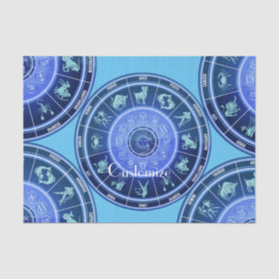 Zodiac Sun Sign Astrology Calendar Thunder_Cove Tissue Paper