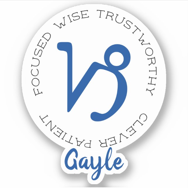 Zodiac Symbol Capricorn (Front)