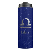 Zodiac Symbol for Libra on Deep Midnight Blue