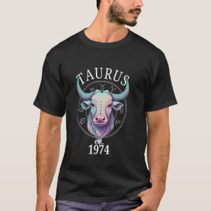 Zodiac Taurus Bull Born in 1974 T-Shirt