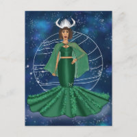 Zodiac Taurus Goddess with Ruling Planet Venus 