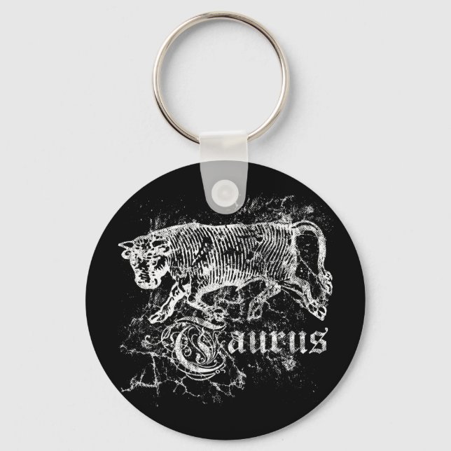 Zodiac Taurus Key Ring (Front)