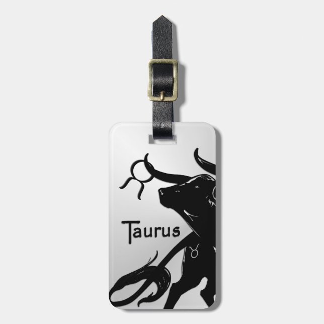 Zodiac Taurus Luggage Tag (Front Vertical)