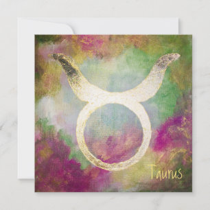 Zodiac: TAURUS note card