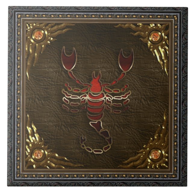 Zodiac Tile - Scorpio (Front)