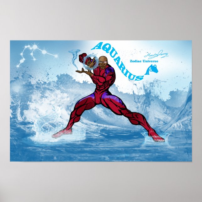 Zodiac Universe - Aquarius Poster (Front)