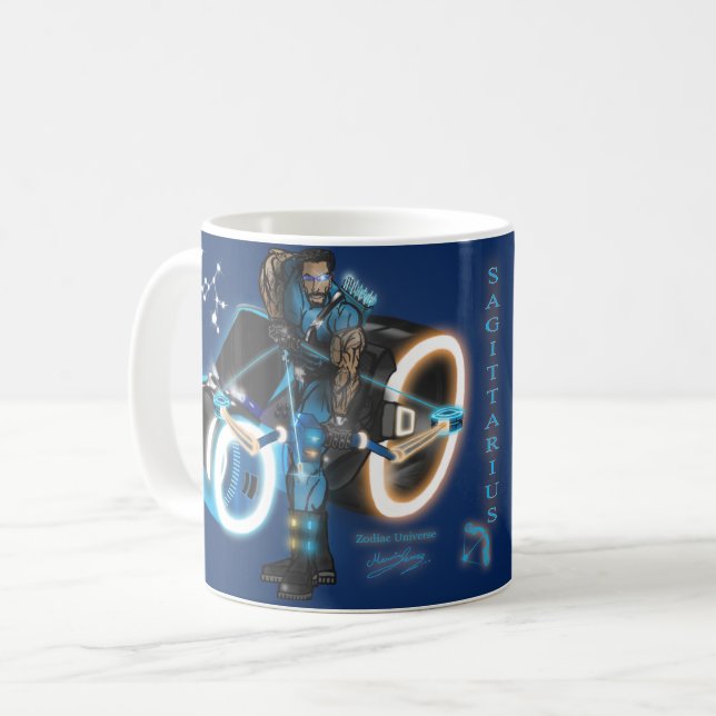 Zodiac Universe - Sagittarius Mug (Front Left)