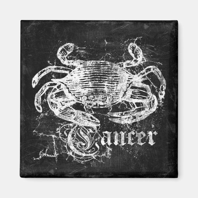 Zodiac Vintage Cancer Magnet (Front)