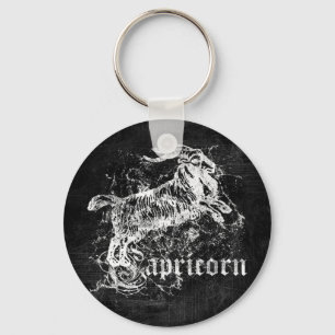 Zodiac Vintage Capricorn Key Ring