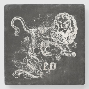 Zodiac Vintage Leo Stone Coaster