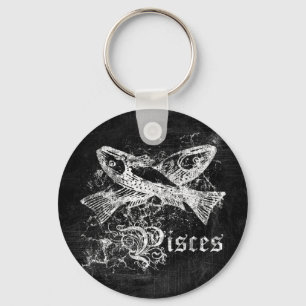 Zodiac Vintage Pisces Key Ring