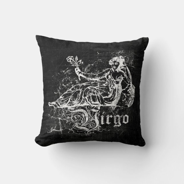 Zodiac Vintage Virgo Cushion (Front)