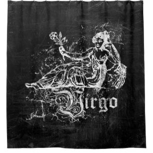 Zodiac Vintage Virgo Shower Curtain