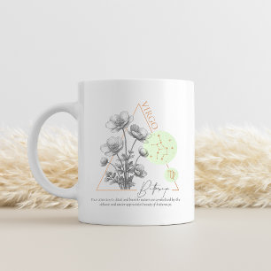 Zodiac Virgo Buttercup Constellation Astrology Coffee Mug