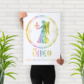 Zodiac Virgo Compatibility Design Poster