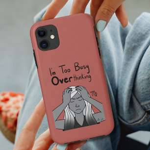 Zodiac Virgo "I'm too Busy Overthinking." Case-Mate iPhone Case