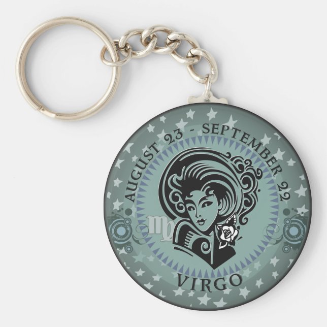 Zodiac Virgo Key Ring (Front)