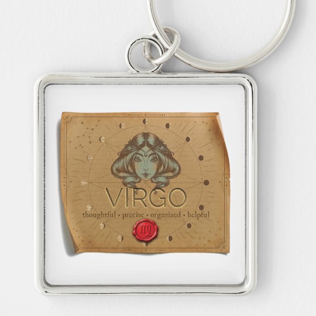 Zodiac - Virgo - Keychain (Front)