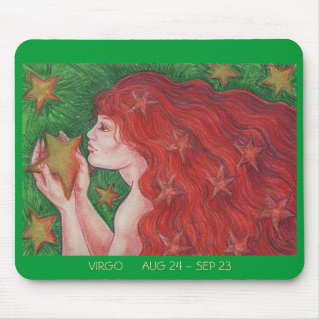 Zodiac Virgo mousepad dates (Front)