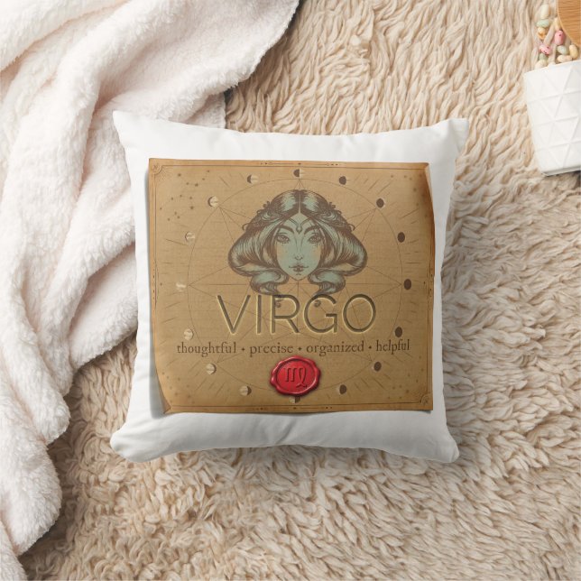 Zodiac - Virgo - Throw Pillow (Blanket)